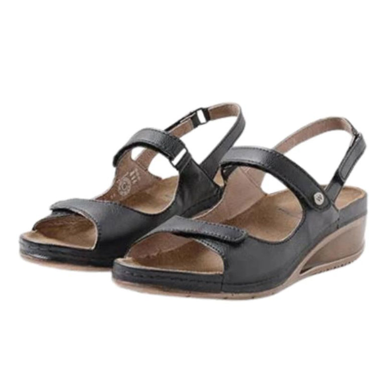 Wolky 410 Pica Floater Biocare Black Women's Sandals