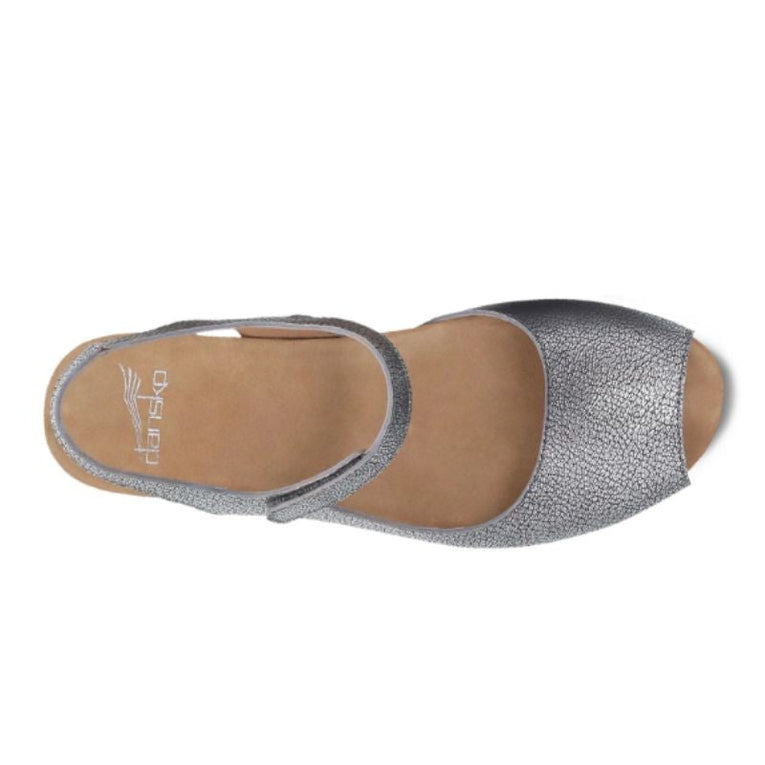 Dansko Marcy Metallic Pewter Women's Sandals