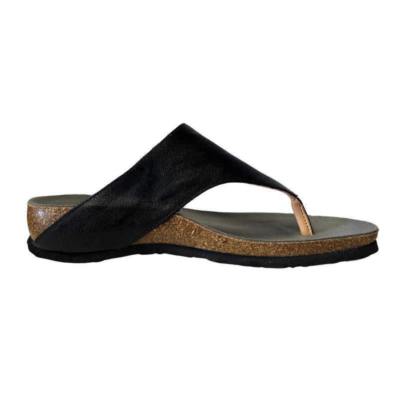 Think Julia Black Capra Rustico Women's Slides