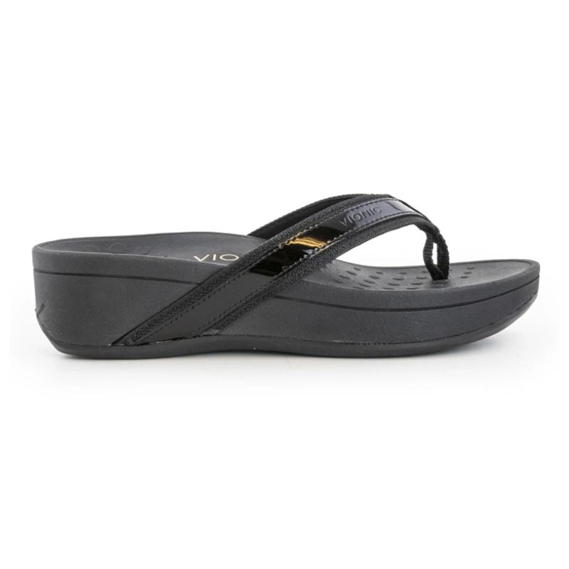 Vionic Pacific Hightide Black Women's Flipflops