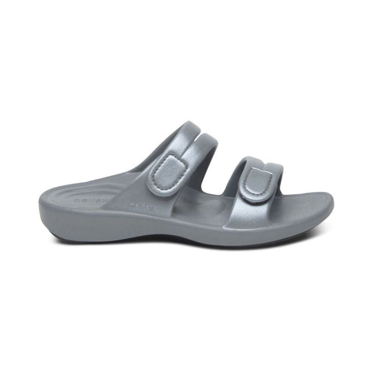 Aetrex Janey Sport Grey Women's Slides