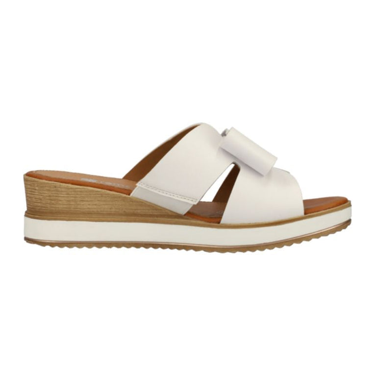 Remonte D6456-80 White Women's Wedge Slides