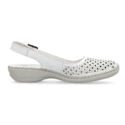 Rieker 41350-80 White Women's Sandals