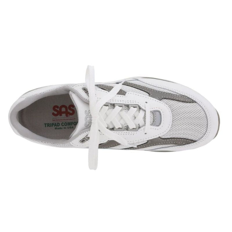 SAS Journey Mesh White/Grey Men's Sneakers Medium Width 2028-051