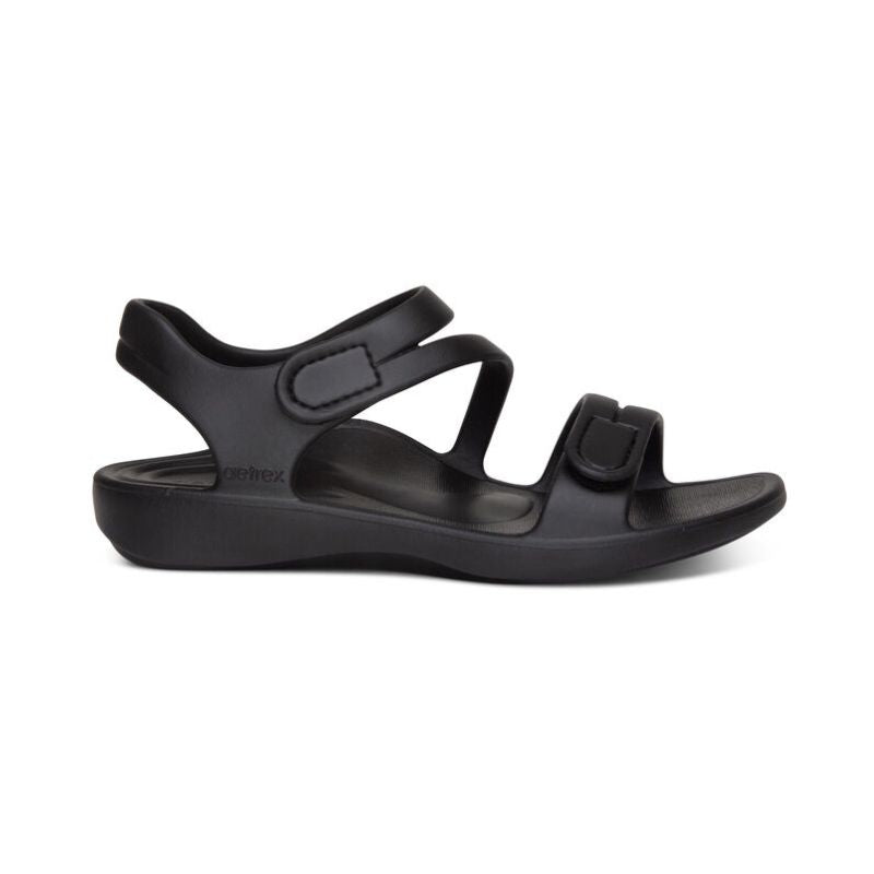 Aetrex Jillian Sport Black Women's Sandals