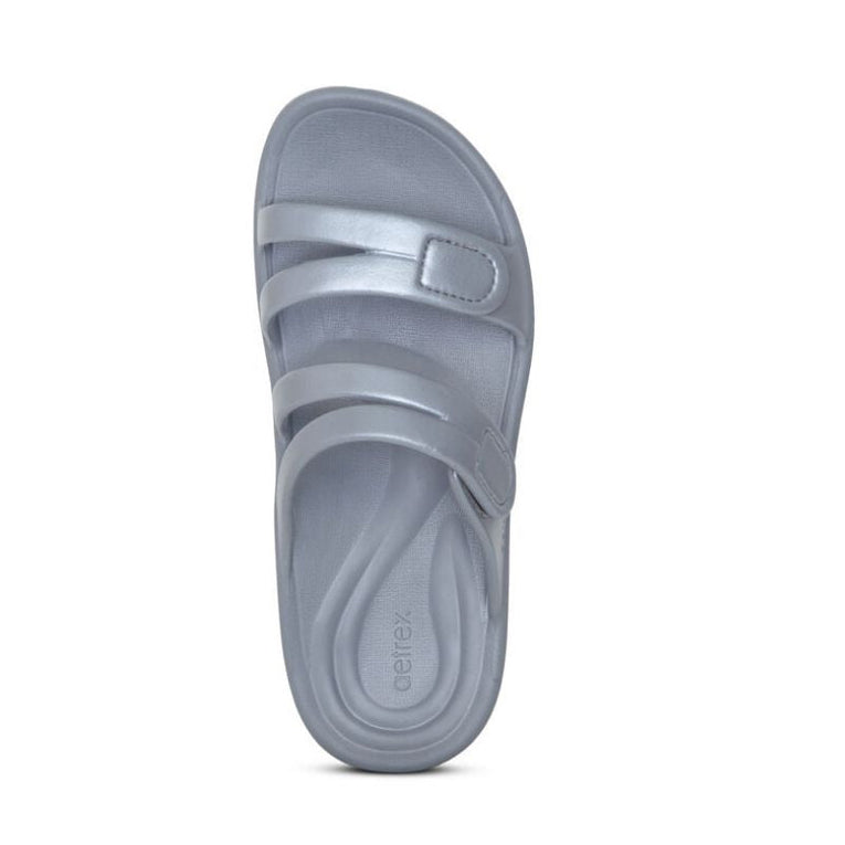 Aetrex Janey Sport Grey Women's Slides