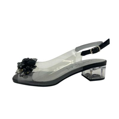 Misstyl WSMTY-18A Black Women's High-Heeled Sandals