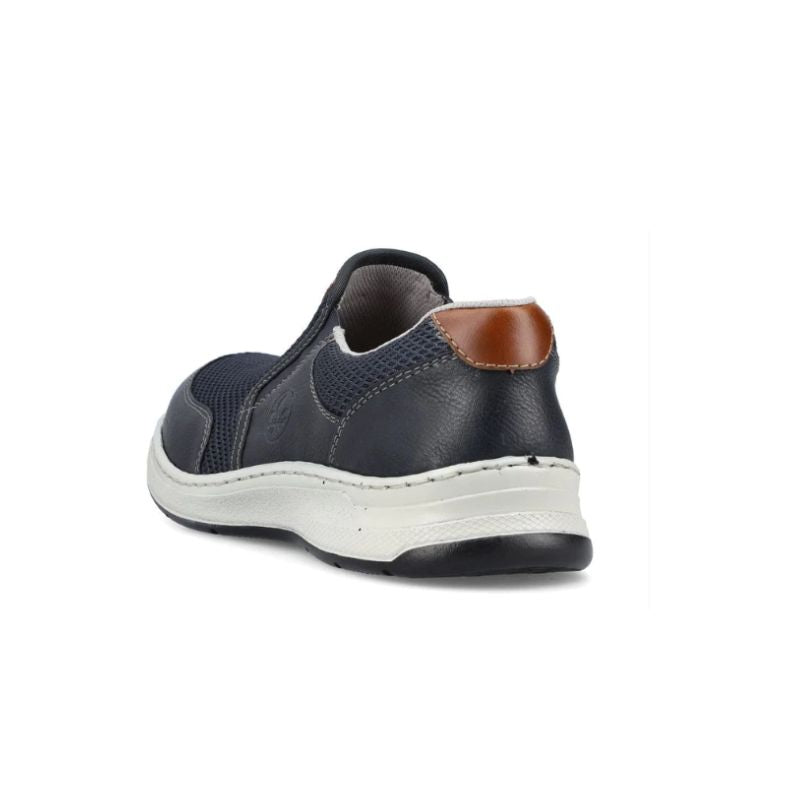 Rieker 14363-14 Blue Men's Slip-on Shoes