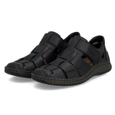 Rieker 05281-00 Black Men's Sandals