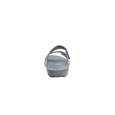 Aetrex Kaia Pewter Women's Flipflops