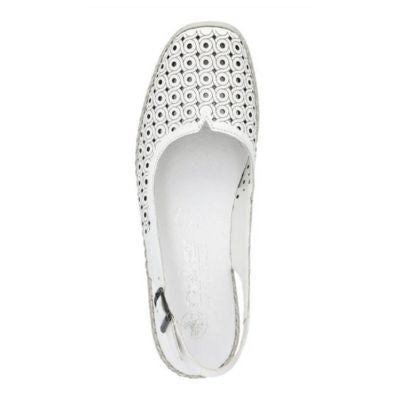 Rieker 41350-80 White Women's Sandals