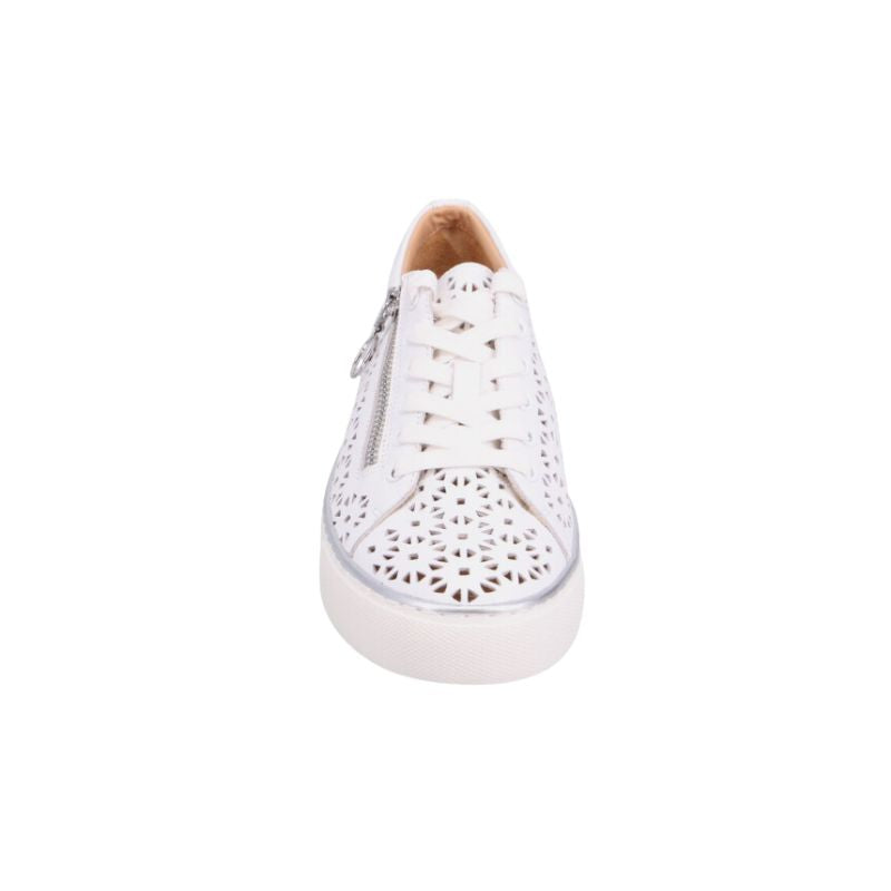 Ziera Pandoe XF White Leather Women's Walking Shoes
