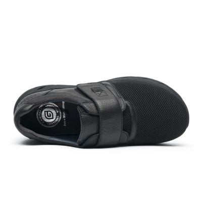 G Comfort SP-1512S Black Stretch Men's Walking Shoes