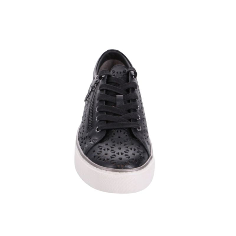 Ziera Pandoe XF-ZR Black Leather Women's Walking Shoes