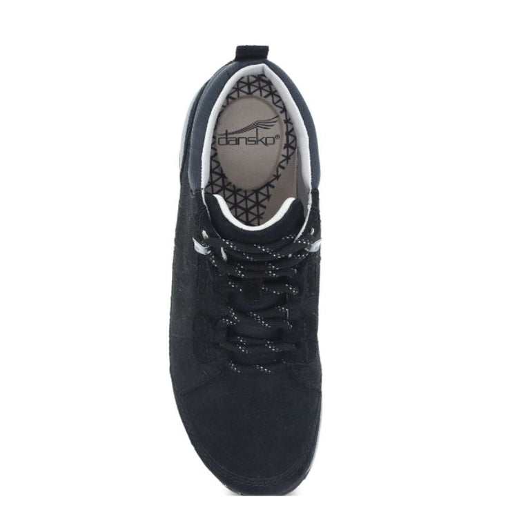 Dansko Pearla Black Suede Women's Shoes