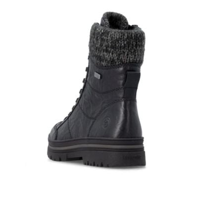 Remonte Black Women's Mid Height Boots | D2U70-03