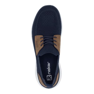 Rieker B9656-14 Blue Slip-On Men's Walking Shoes
