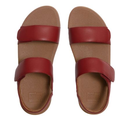 Fitflop Lulu Adjustable Burnt Berry Back-Strap Women's Sandals