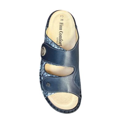Finn Comfort Zeno Indigo/Atlantic/Marine Women's Slides