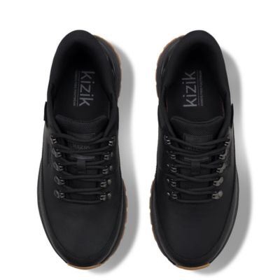 Kizik Wasatch Leather Low Blackout Men's Walking Shoes