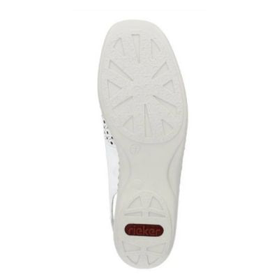 Rieker 41350-80 White Women's Sandals