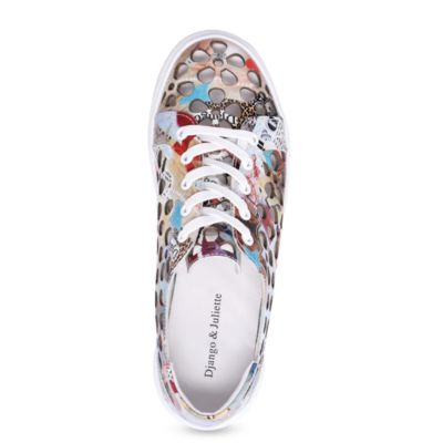 Django & Juliette Yarry-DJ Collage Print Women's Walking Shoes