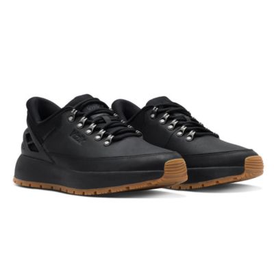 Kizik Wasatch Leather Low Blackout Men's Walking Shoes