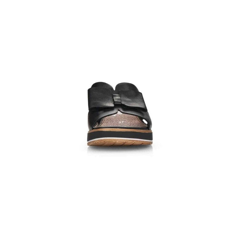 Remonte D6456-00 Black Women's Wedge Slides