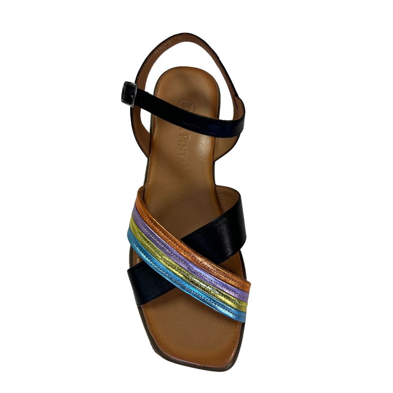 La Pinta DBL1 Black Multi Women's Sandals
