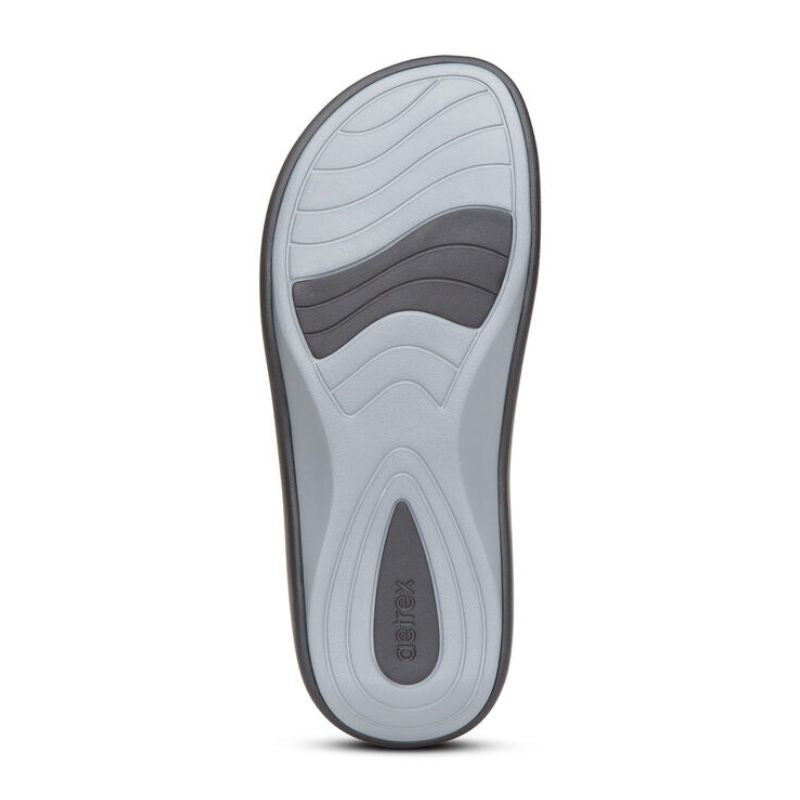 Aetrex Maui Black Men's Flips