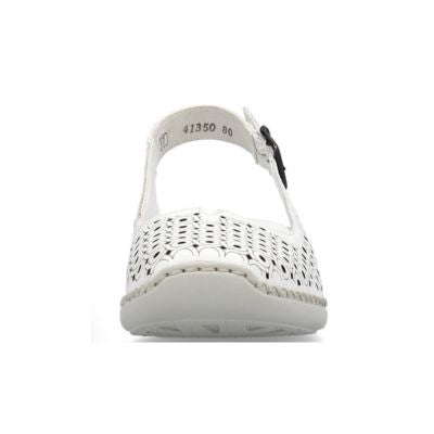 Rieker 41350-80 White Women's Sandals