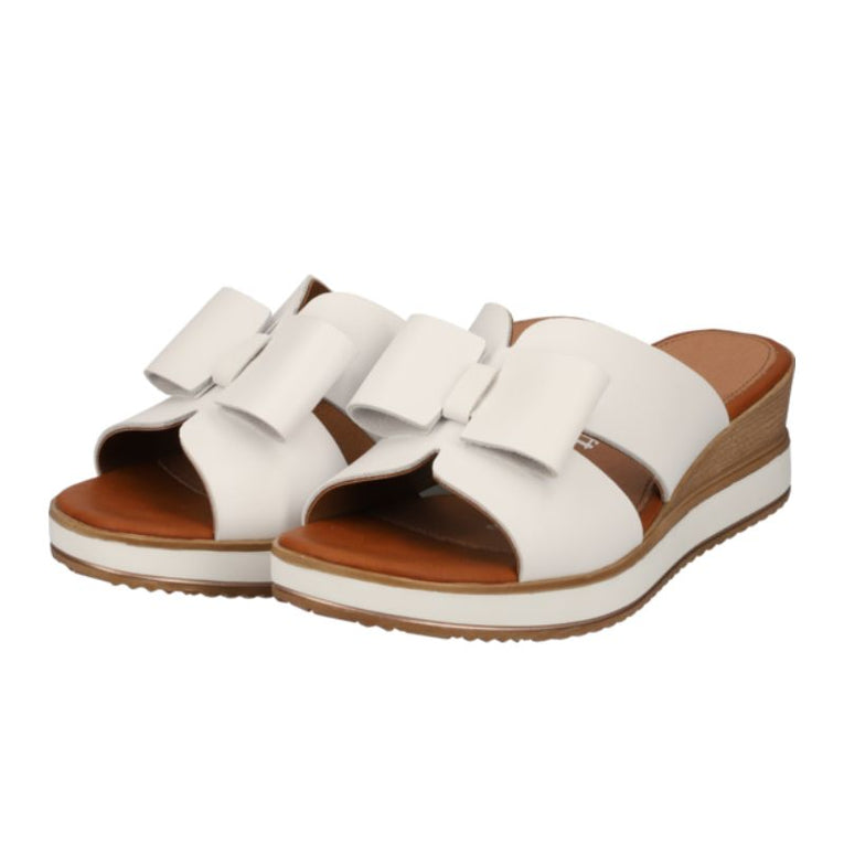 Remonte D6456-80 White Women's Wedge Slides