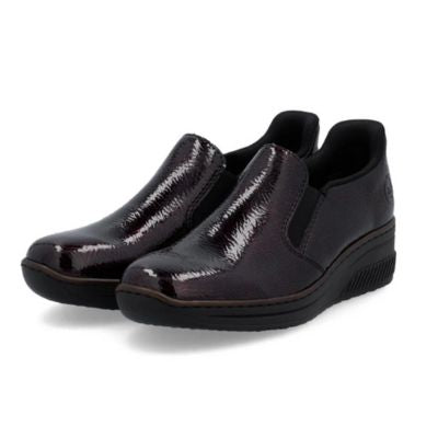 Rieker 48761-35 Red Burgundy Women's Slip-On Walking Shoes