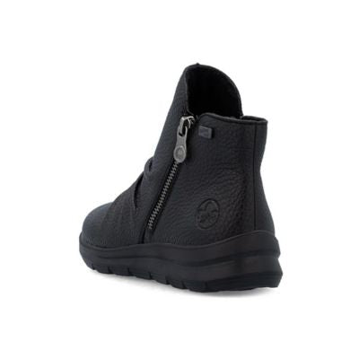 Rieker Z0056-00 Black Women's Ankle Boots