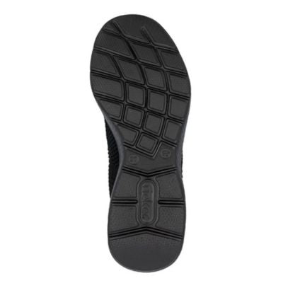 Rieker M5072-00 Black Women's Slip-On Walking Shoes