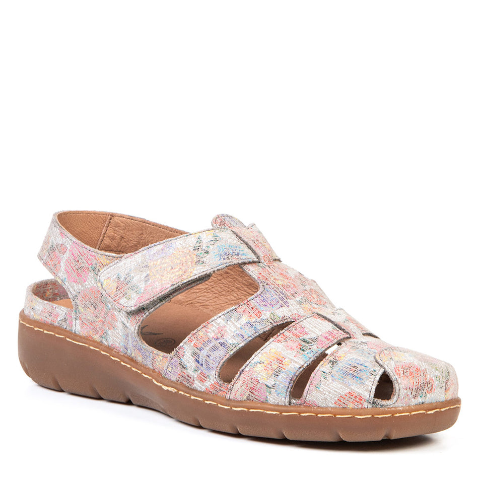 Portofino Women's Fisherman Sandal for Orthitics with Velcro