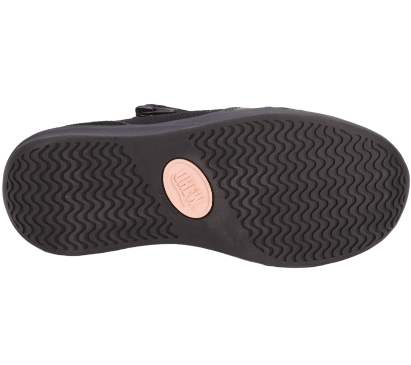 Drew Happy Solid Black Combo Women's Walking Shoes