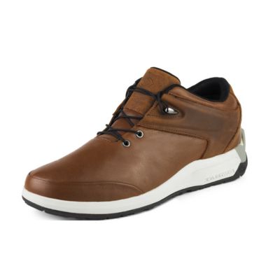 Powerlace Leather Brown Auto-Lacing Men's Walking Shoes