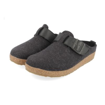 Haflinger Buckle Charcoal Unisex Clog | 712022-377