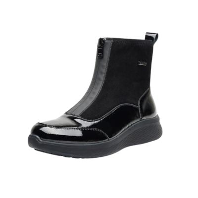 G Comfort P-817S Lack Black Patent Women's Ankle Boots