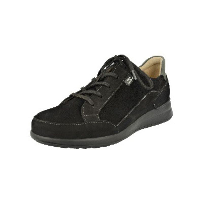 Finn Comfort Prato Black Nubuk Women's Walking Shoes