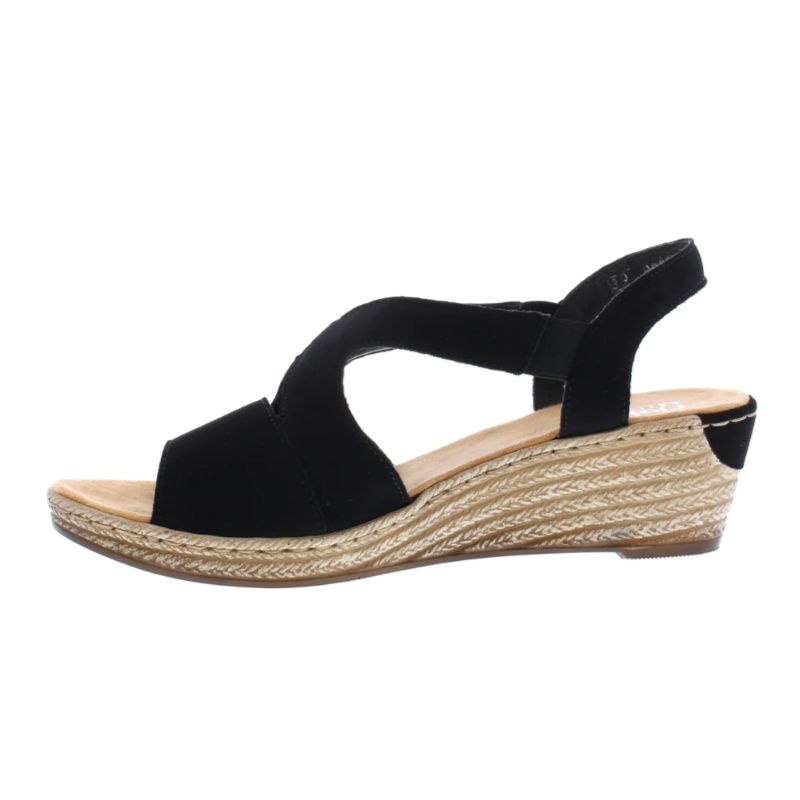 Rieker 62429-00 Women's Wedge Sandals