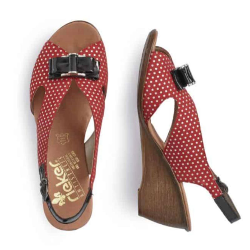 Rieker V1171-33 Women's Wedge Sandals