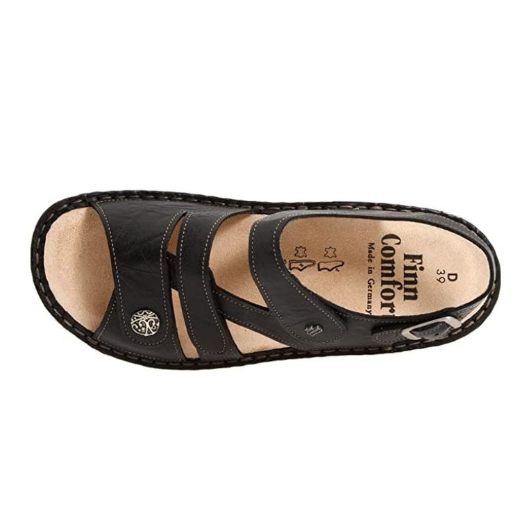 Finn Comfort Gomera Black Women's Sandals