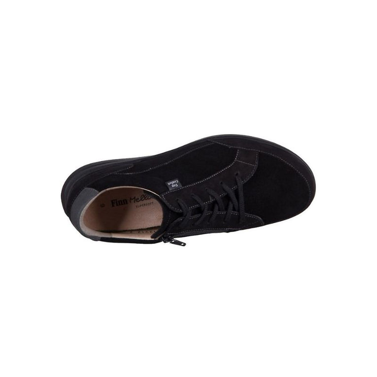 Finn Comfort Prato Black Nubuk Women's Walking Shoes